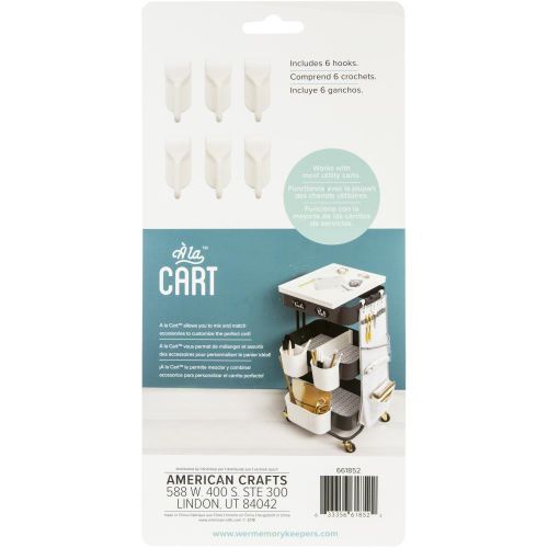 We R Memory Keepers A La Cart Hooks 6/Pkg White - Postage as per Actual