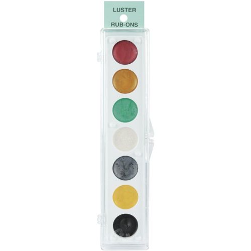 Metallic Rub-On Paint Palette - 7 Colors Kit #4