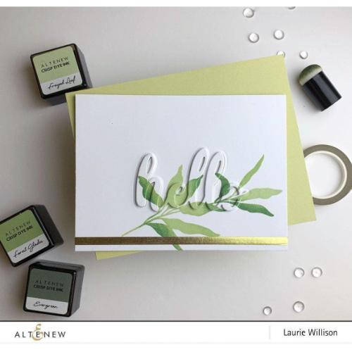Altenew - Green Fields with Permanent Black Crisp Dye Ink Mini Cube Set