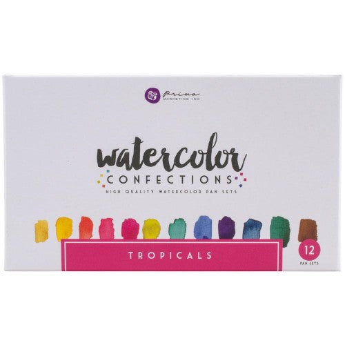 Prima Watercolor Confections Watercolor Pans 12/Pkg Tropicals