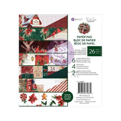 Prima Marketing Double-Sided Paper Pad 6"X6" 26/Pkg-From The North Pole