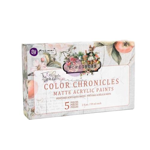 Prima Marketing - Homegrown Collection Acrylic Paint Pack - Color Chronicles - 5 colors x 2 fl oz each - Postage as per Actual