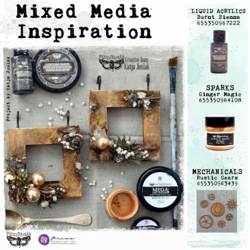 Finnabair Metal Embellishments-Rustic Gears