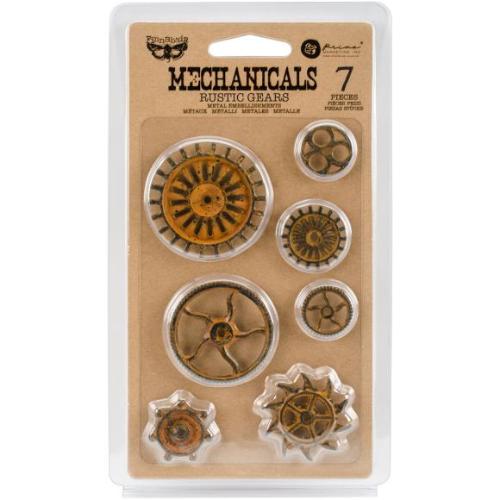 Finnabair Metal Embellishments-Rustic Gears