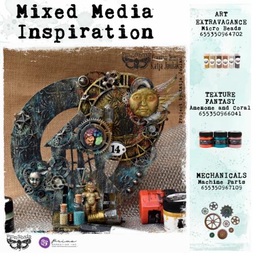 Finnabair Art Ingredients Micro Beads 6/Pkg-Metallic