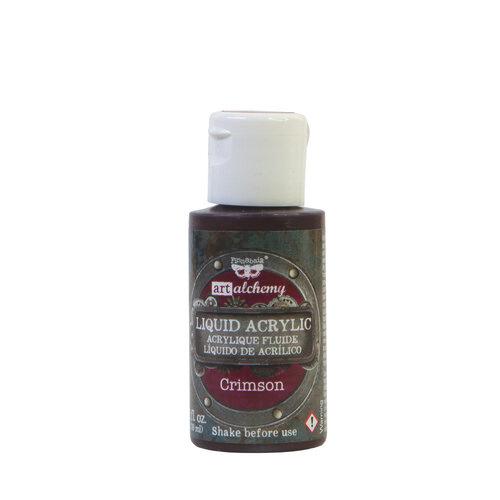 Prima Finnabair Art Alchemy Liquid Acrylic Paint - Crimson