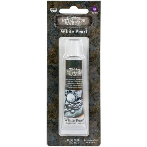 Finnabair Art Alchemy Metallique Wax .68 Fluid Ounce White Pearl