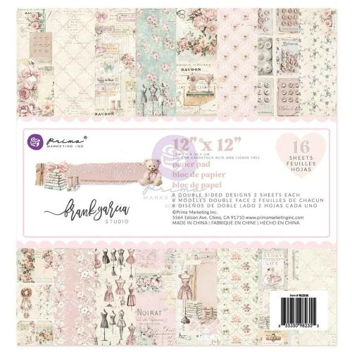 Prima Marketing - Buttons & Keepsakes Collection 12x12 Paper Pad - Postage as per Actual