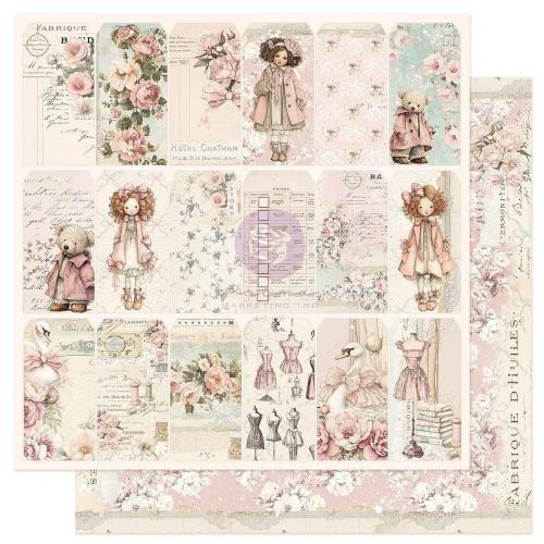 Prima Marketing - Buttons & Keepsakes Collection 12x12 Paper Pad - Postage as per Actual
