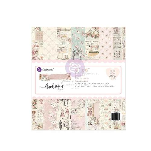 Prima Marketing - Buttons & Keepsakes Collection 6x6 Paper Pad