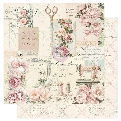 Prima Marketing - Buttons & Keepsakes Collection 6x6 Paper Pad