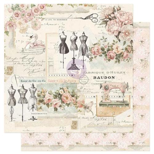 Prima Marketing - Buttons & Keepsakes Collection 6x6 Paper Pad