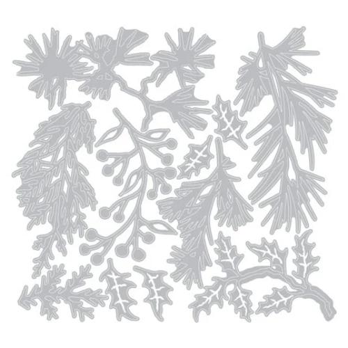Sizzix Thinlits Die by Tim Holtz Holiday Greens Mini (11pcs) (661597)