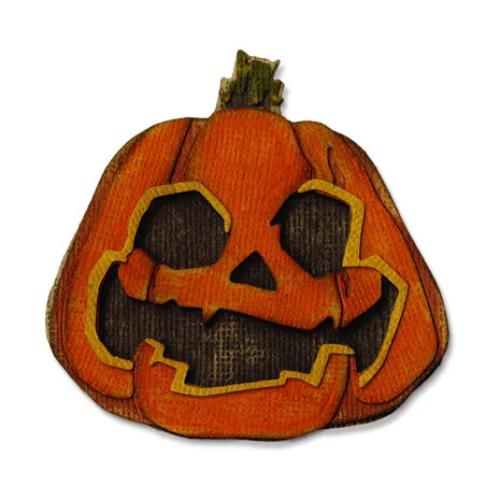 Sizzix Thinlits Die by Tim Holtz Layered Jack-o-Lantern (10pcs) (662373)