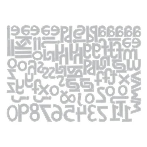 Sizzix Thinlits Die by Tim Holtz Alphanumeric Cutout Lower (3/4"Tall) (102pcs) (663074)