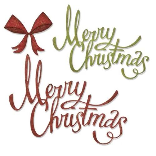 Sizzix Thinlits Die by Tim Holtz Christmas Ribbon (4pcs) (664196)