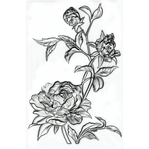 Sizzix - 3-D Texture Fades Embossing Folder Mini Roses by Tim Holtz