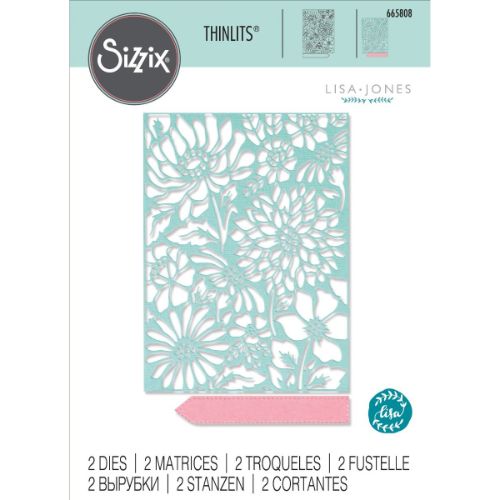 Sizzix Thinlits Die Set 2PK - Botanic Scene by Lisa Jones