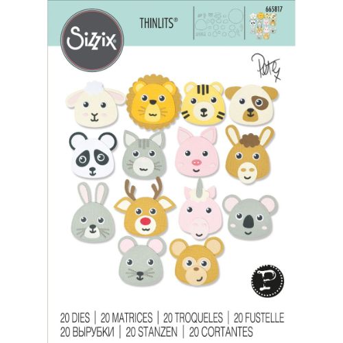 Sizzix Thinlits Die Set 20PK - Build an Animal by Pete Hughes