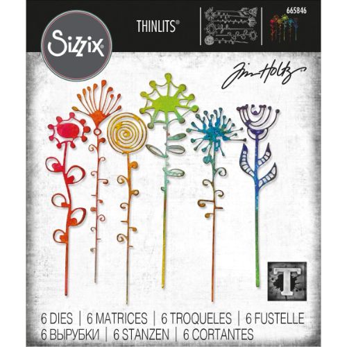 Sizzix Thinlits Die Set 6PK - Artsy Stems by Tim Holtz