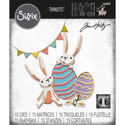 Sizzix Thinlits Die Set 15PK - Bunny Games by Tim Holtz