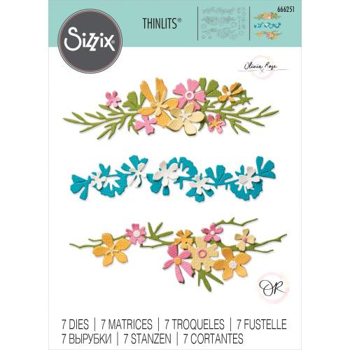 Sizzix Thinlits By Olivia Rose 7/Pkg Woodland Borders