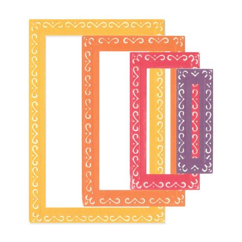 Sizzix Framelits by Stacey Park Fanciful Framelits Renee Deco Rectangles