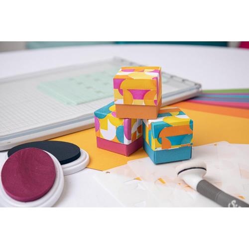 Sizzix A6 Layered Cosmopolitan Stencils By Stacey Park 4/Pkg Around The Block