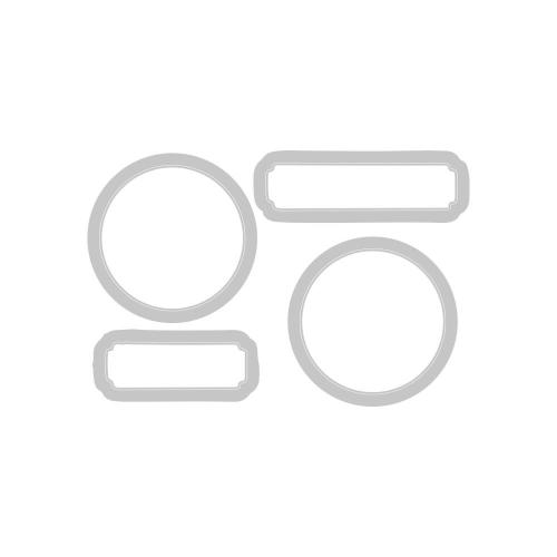 Sizzix Clear Stamps with Framelits Die Jolly Sentiments by 49 and Market