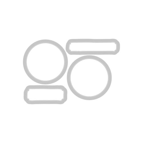 Sizzix Clear Stamps with Framelits Die Thankful Sentiments by 49 and Market