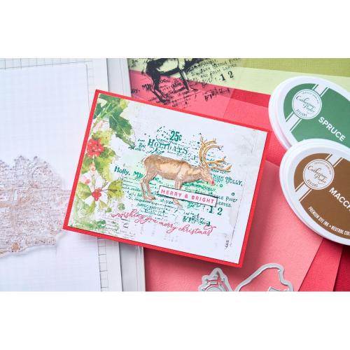 Sizzix Clear Stamp with Framelit Die Reindeer Mix Cluster by 49 and Market