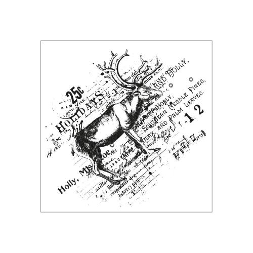 Sizzix Clear Stamp with Framelit Die Reindeer Mix Cluster by 49 and Market