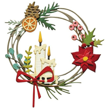 Sizzix Thinlits Die Set Vault Festive Wreath by Tim Holtz