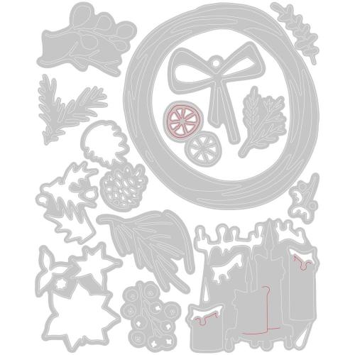 Sizzix Thinlits Die Set Vault Festive Wreath by Tim Holtz