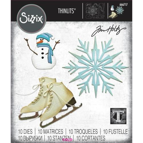 Sizzix Thinlits Die Set Vault Winter Wishes by Tim Holtz