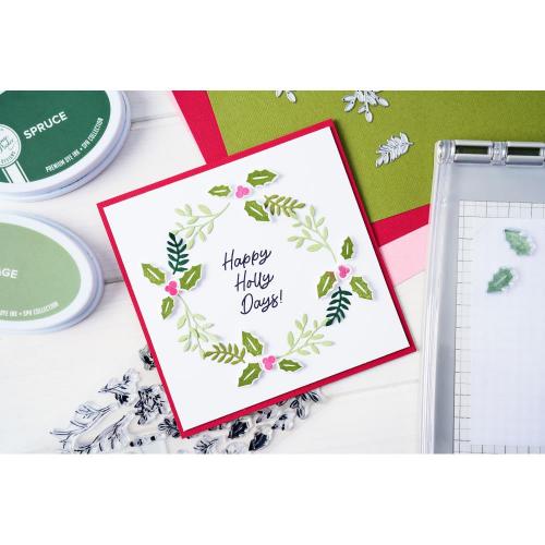 Sizzix Framelits Die Set Happy Holly Days #2 by Catherine Pooler