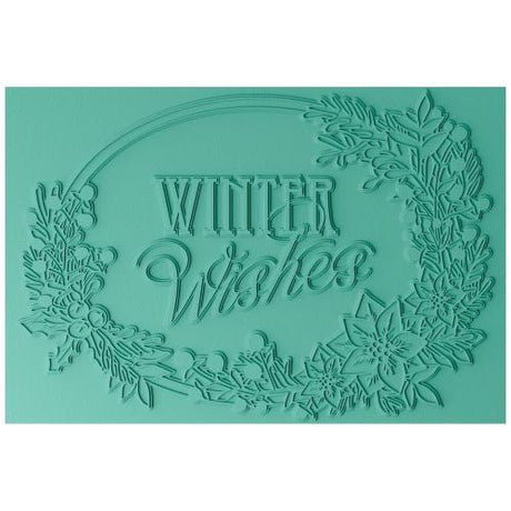 Sizzix 3D Textured Impressions by Jen Long Winter Wishes