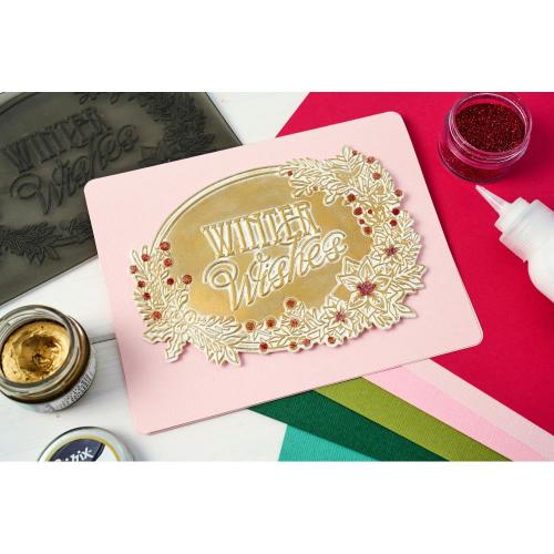Sizzix 3D Textured Impressions by Jen Long Winter Wishes