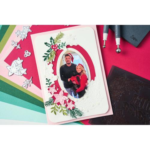 Sizzix 3D Textured Impressions by Jen Long Winter Wishes