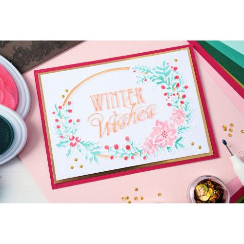 Sizzix 3D Textured Impressions by Jen Long Winter Wishes