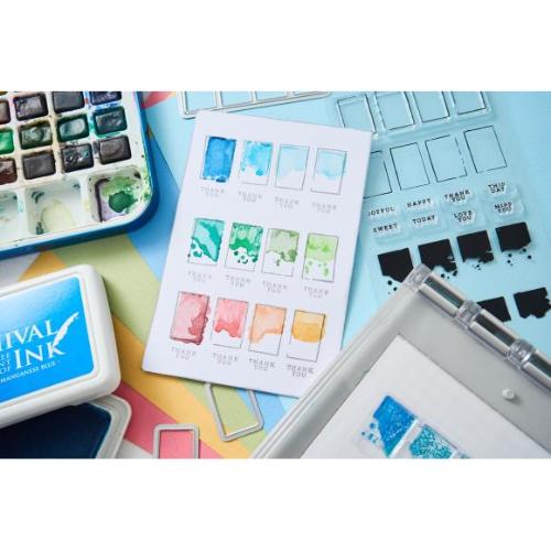 Sizzix Clear Stamps W/Framelits Dies By 49 And Market Painted Palettes