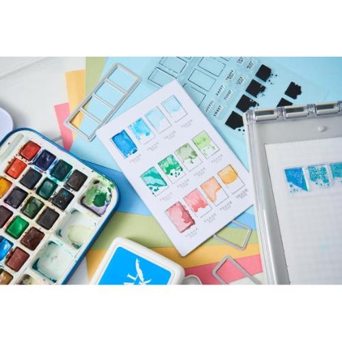 Sizzix Clear Stamps W/Framelits Dies By 49 And Market Painted Palettes