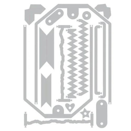 Sizzix Thinlits Die by 49 and Market Snap and Swap Large Tags (17pcs) (666826)