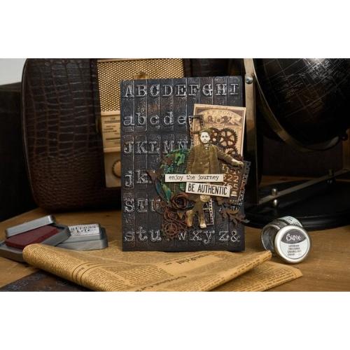 Sizzix 3D Texture Fades by Tim Holtz A5 Typewriter Large (666885)