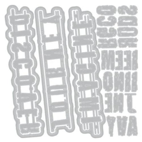 Sizzix Thinlits Die by Seth Apter Word Wafers #1 (28pcs) (666905)