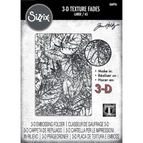 Sizzix 3D Texture Fades by Tim Holtz A5 Foliage Large (666916)