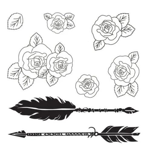 Sizzix Thinlits Die w/Stamps by 49 and Market Forces of Nature (20+8pcs) (666948)