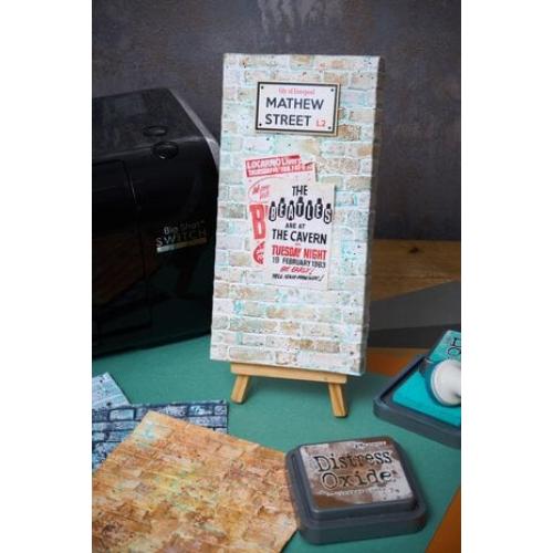 Sizzix 3D Texture Fades by Tim Holtz A5 Brickwork (666958)