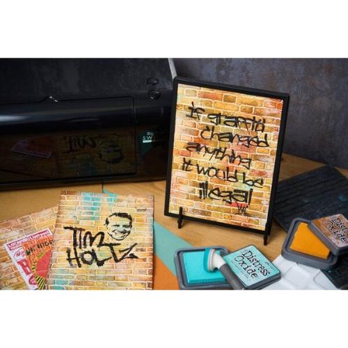 Sizzix 3D Texture Fades by Tim Holtz A5 Brickwork (666958)