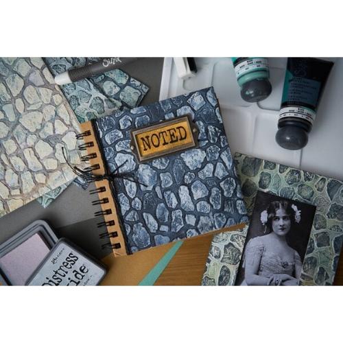 Sizzix 3D Texture Fades by Tim Holtz A5 Cobblestone (666959)